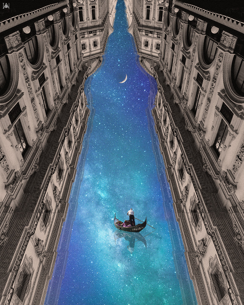 'Floating on Dreams' Art Print